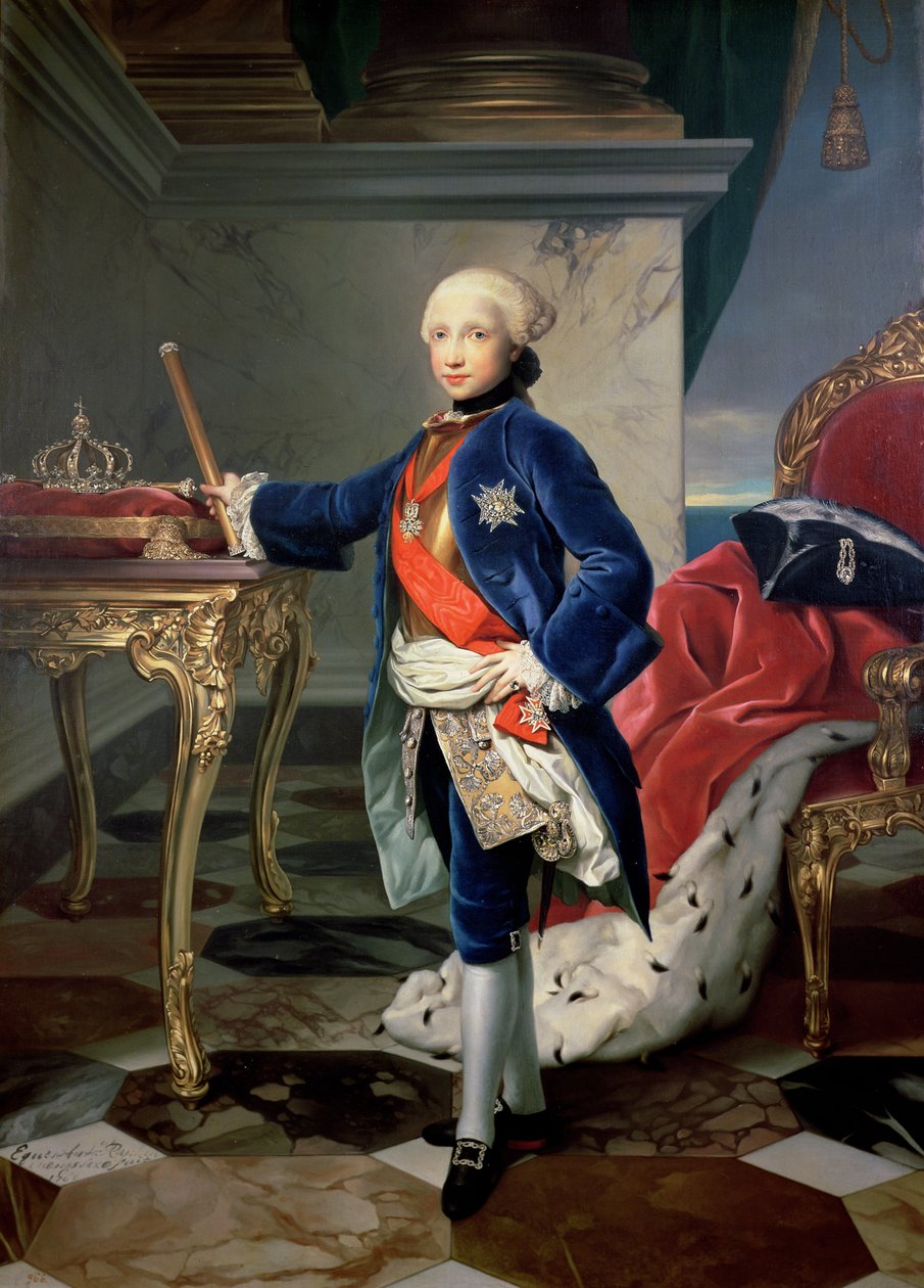 Ferdinand IV, konge av Napoli (1751-1825) av Anton Raphael Mengs