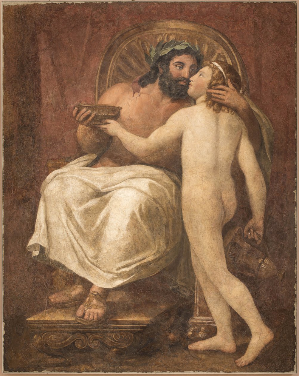 Jupiter kysser Ganymedes, 1759-1760. av Anton Raphael Mengs