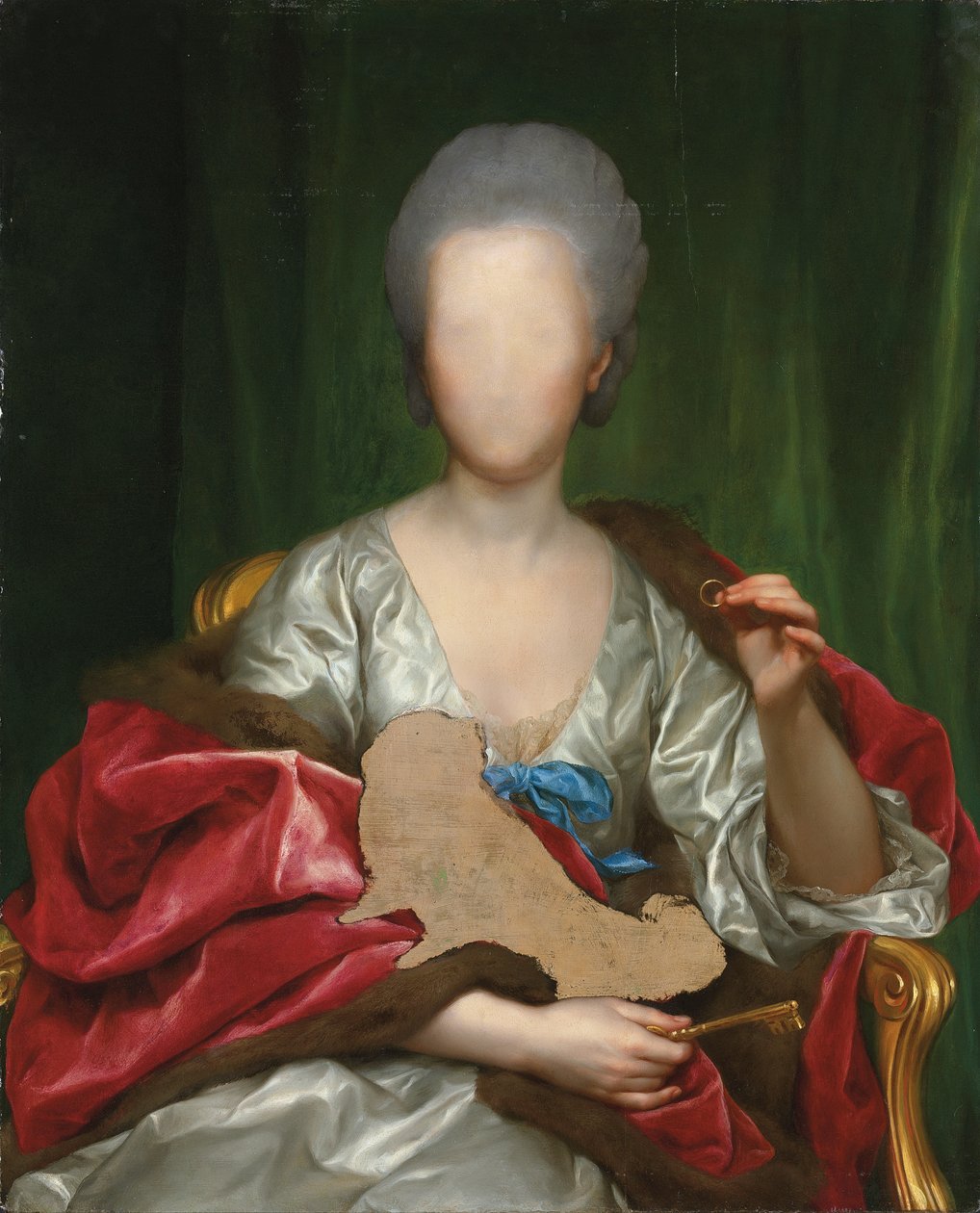 Mariana de Silva y Sarmiento (olje på panel) av Anton Raphael Mengs