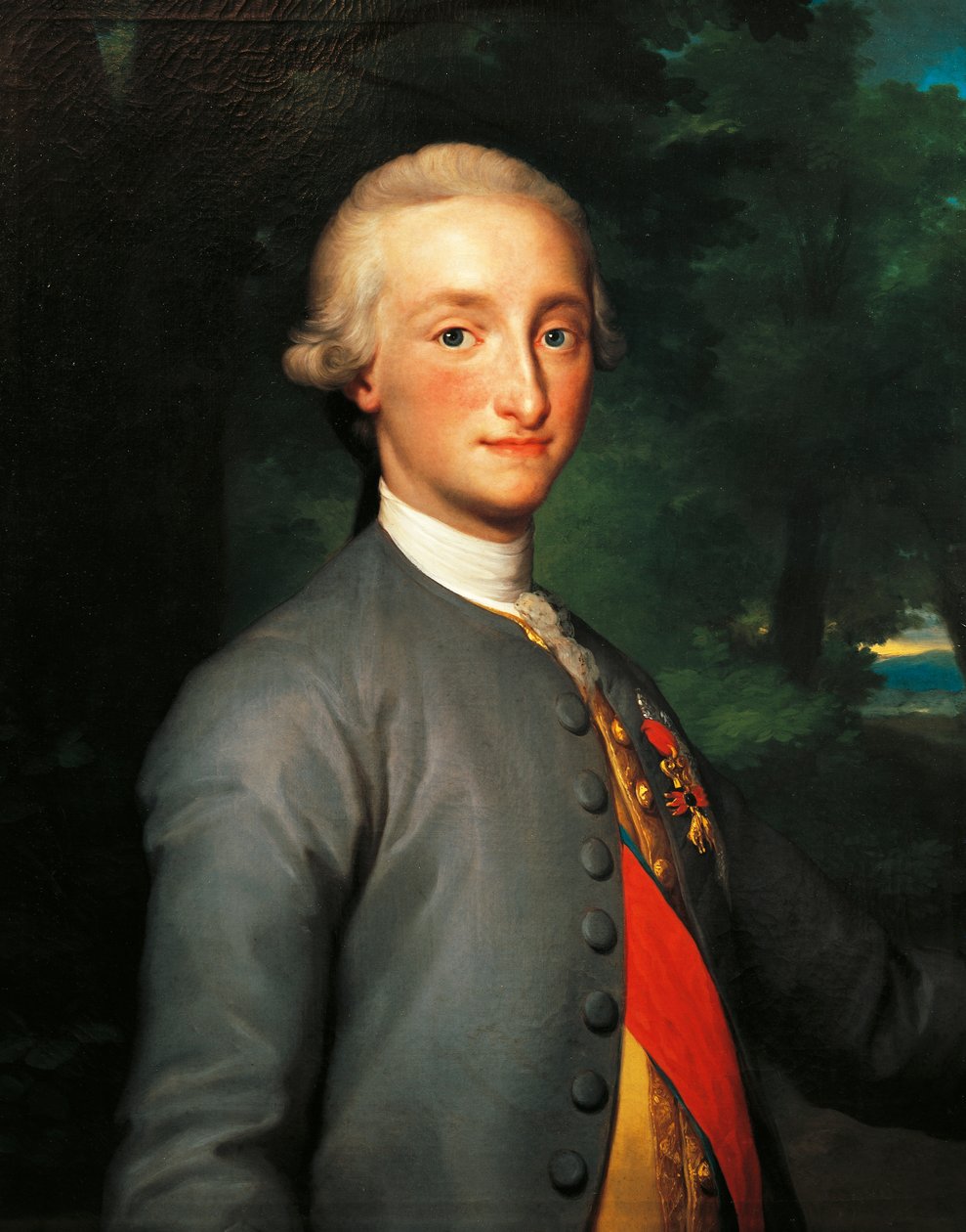Portrett av Charles IV av Bourbon, prins av Asturias og kongen av Spania, av Anton Raphael Mengs, maleri av Anton Raphael Mengs