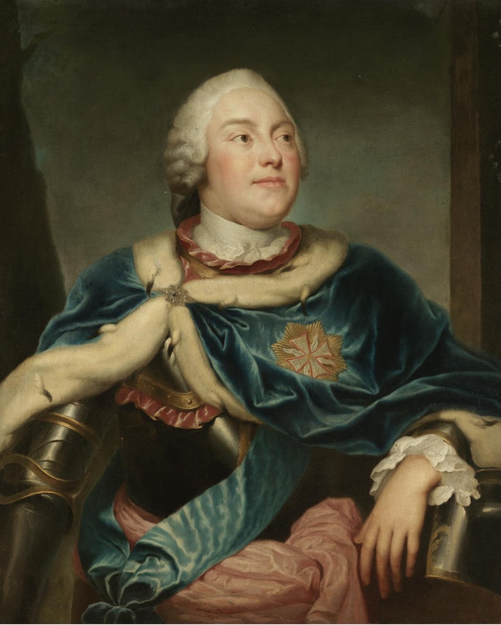 Portrett av Frederick Christian, kurfyrst av Sachsen 1722-1763 av Anton Raphael Mengs