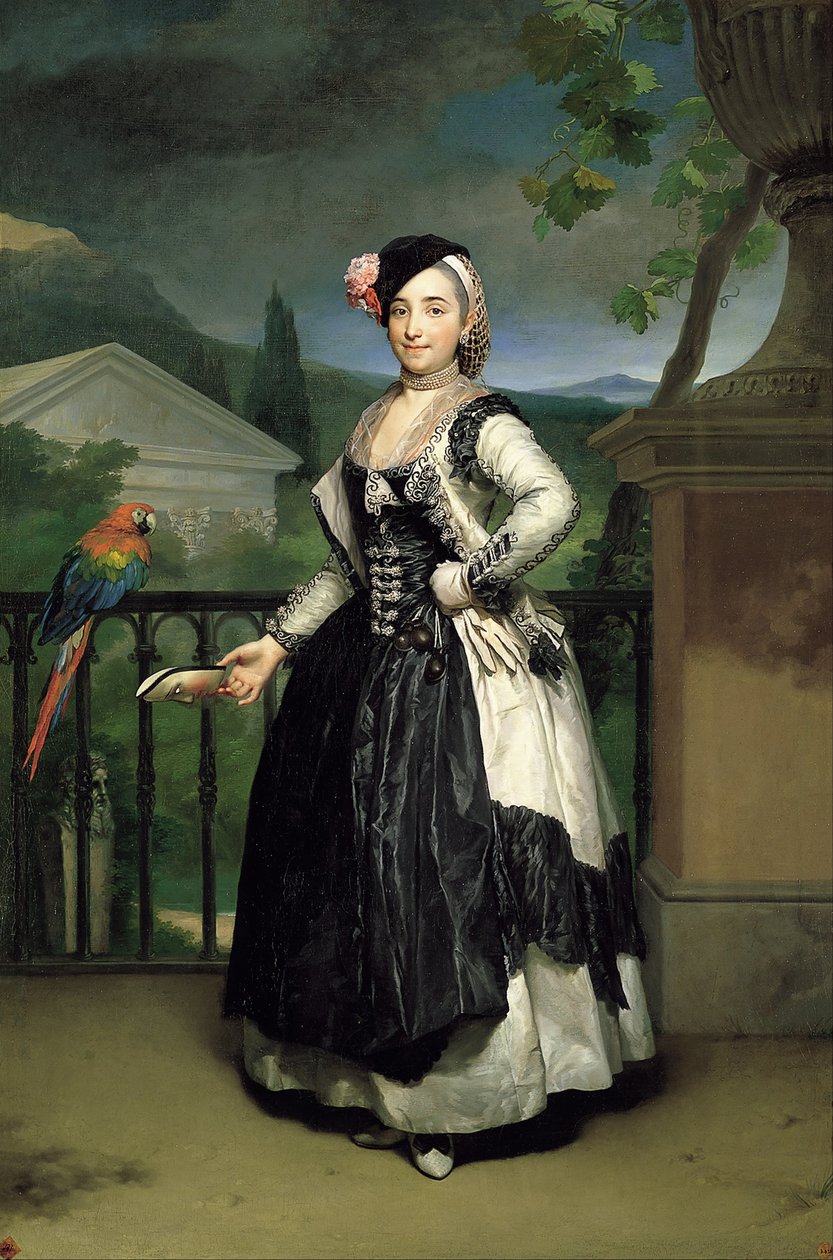 Portrett av Isabel Parreno Arce Ruiz de Alarcon y Valdés, marsjoninne av Llano av Anton Raphael Mengs