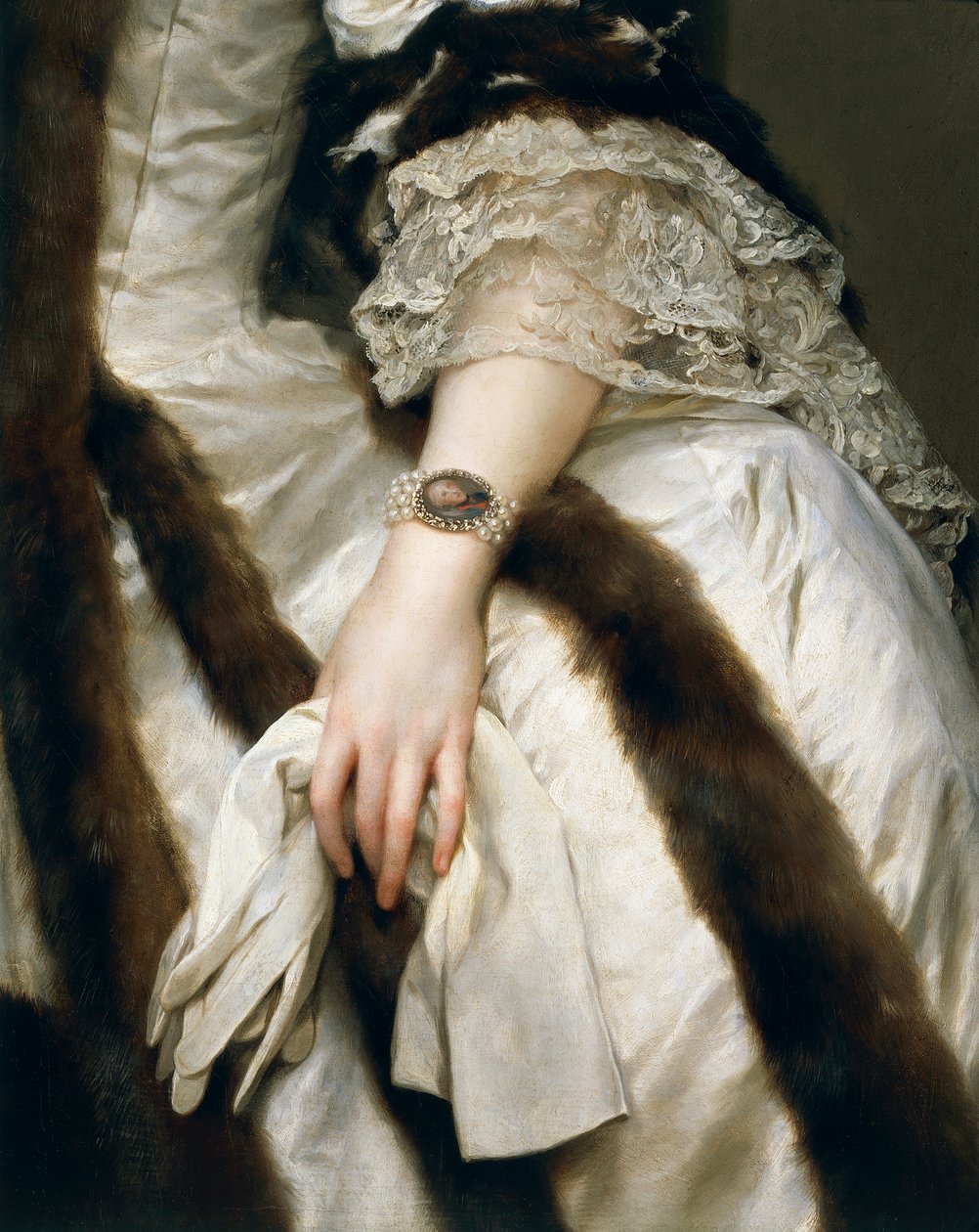 Portrett av Maria Carolina av Østerrike, dronning av Napoli, av Anton Raphael Mengs av Anton Raphael Mengs
