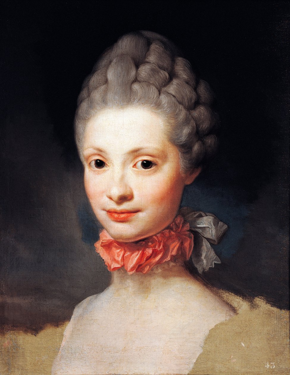 Portrett av Maria Luisa i Parma, prinsesse av Asturias, av Anton Raphael Mengs av Anton Raphael Mengs