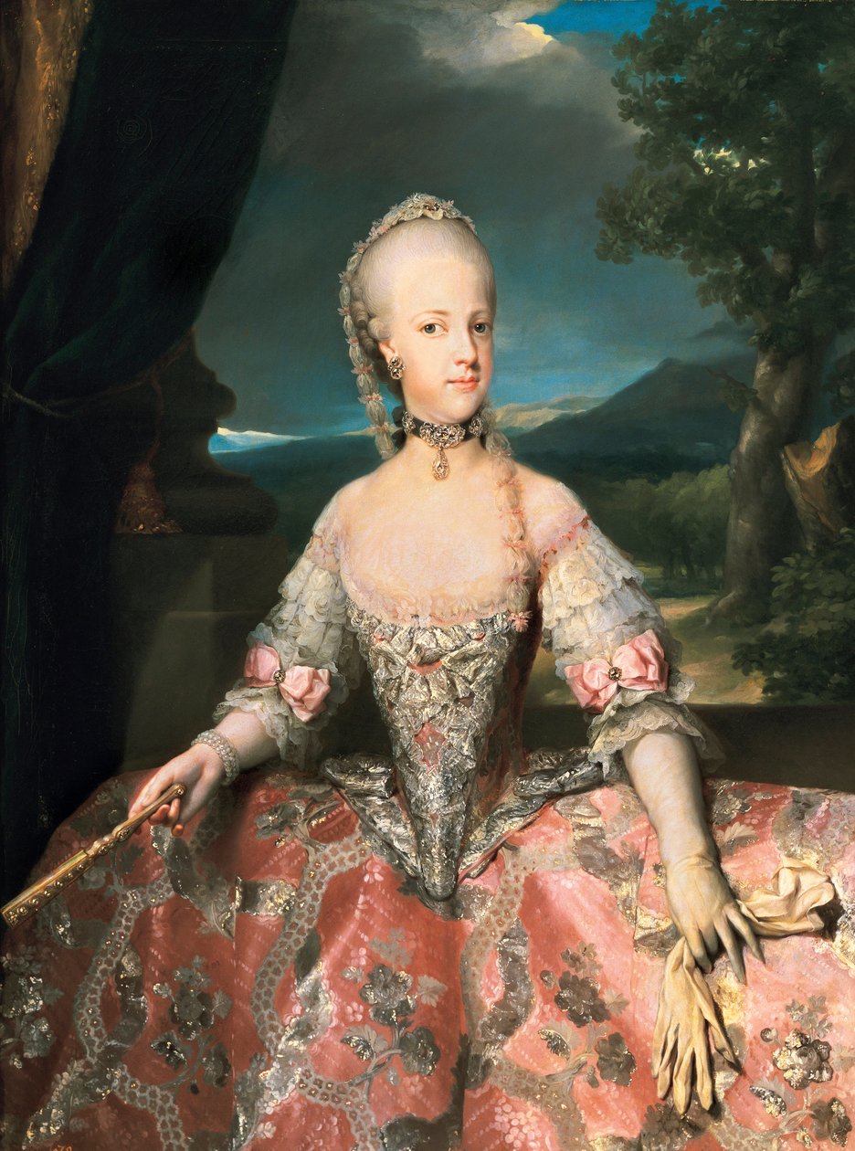 Portrett av Mary Carolina av Østerrike (Mary Carolina, Maria Carolina av Anton Raphael Mengs