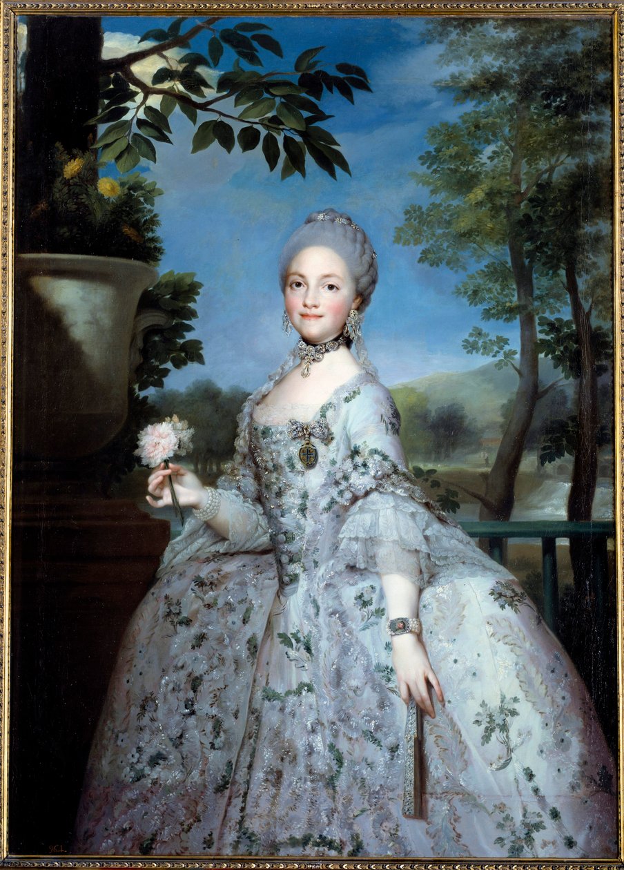 Portrett av Mary Louise av Parma, prinsesse av Asturias (1751-1819) Maleri av Anton Raphael Mengs (1728-1779) (ec.all.) Madrid fra 1700-tallet, Prado-museet av Anton Raphael Mengs