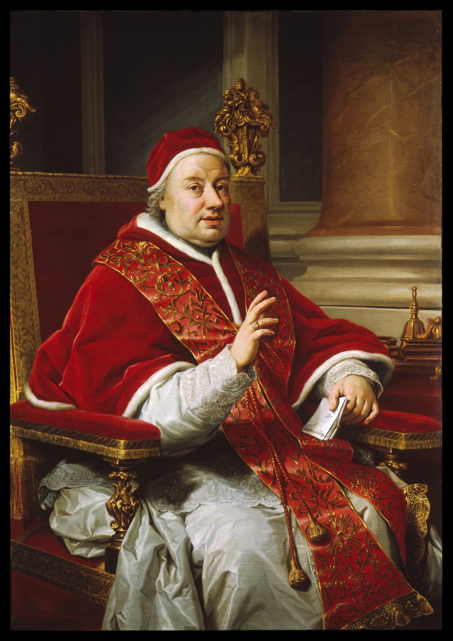 Portrett av pave Klemens XIII av Anton Raphael Mengs