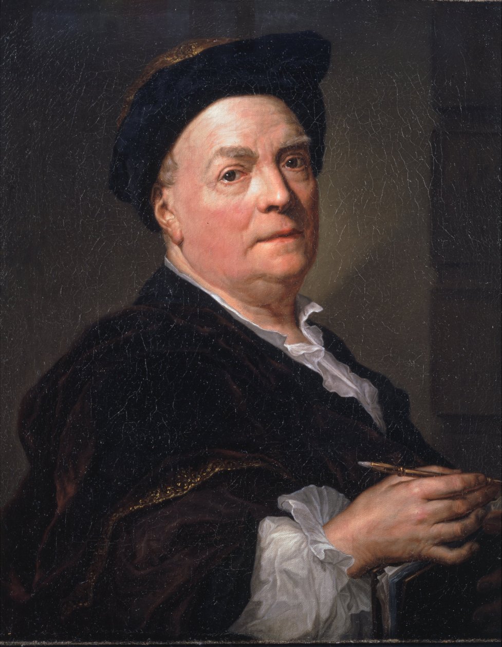 Portrett av Louis du Silvestre av Anton Raphael Mengs