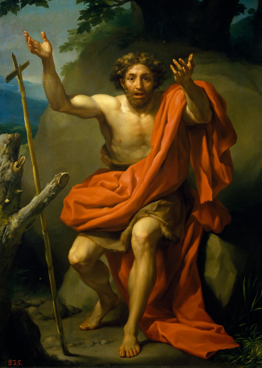 Døperen Johannes forkynner, av Anton Raphael Mengs av Anton Raphael Mengs