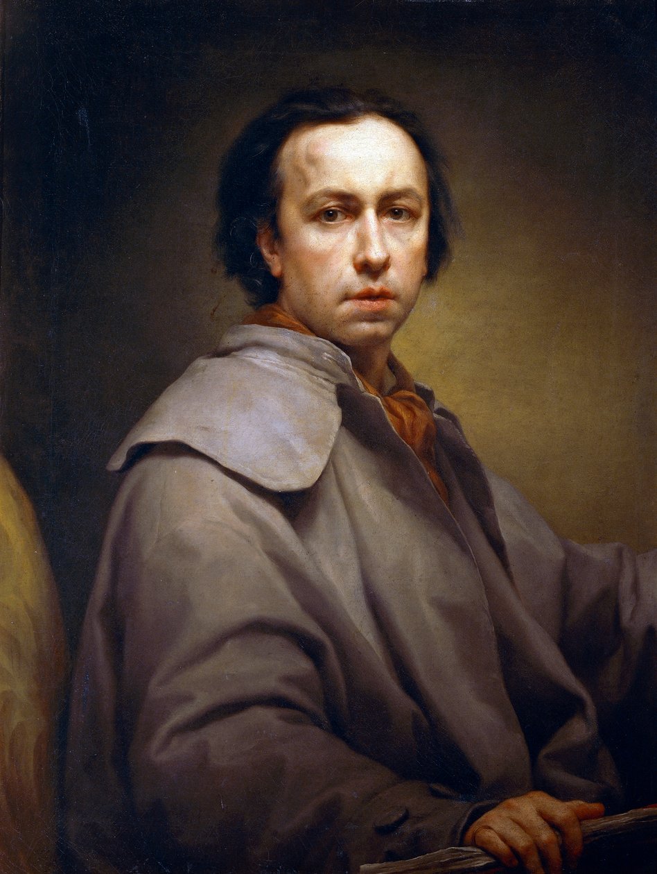 Selvportrett, av Anton Raphael Mengs, cirka 1776, olje på lerret av Anton Raphael Mengs