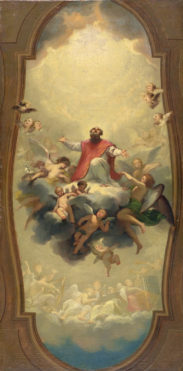 St. Eusebius Carried to Heaven, ca. 1757 (olje på lerret) av Anton Raphael Mengs