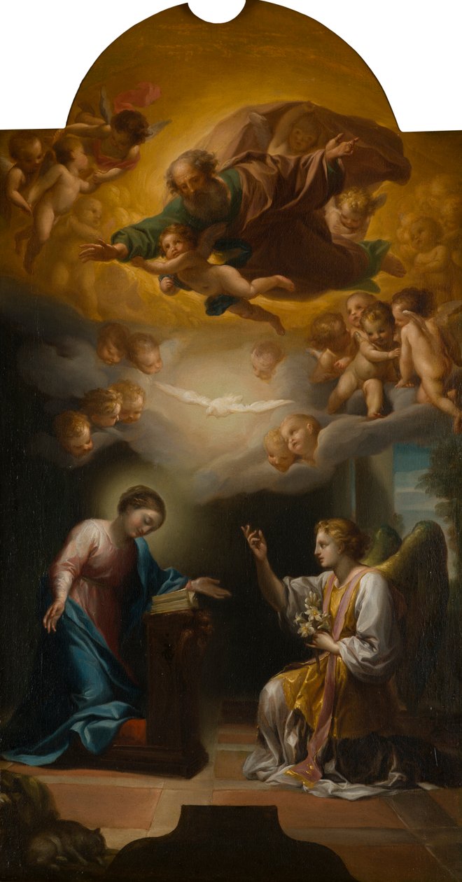 Bebudelsen, ca. 1748-79 (olje på lerret) av Anton Raphael Mengs