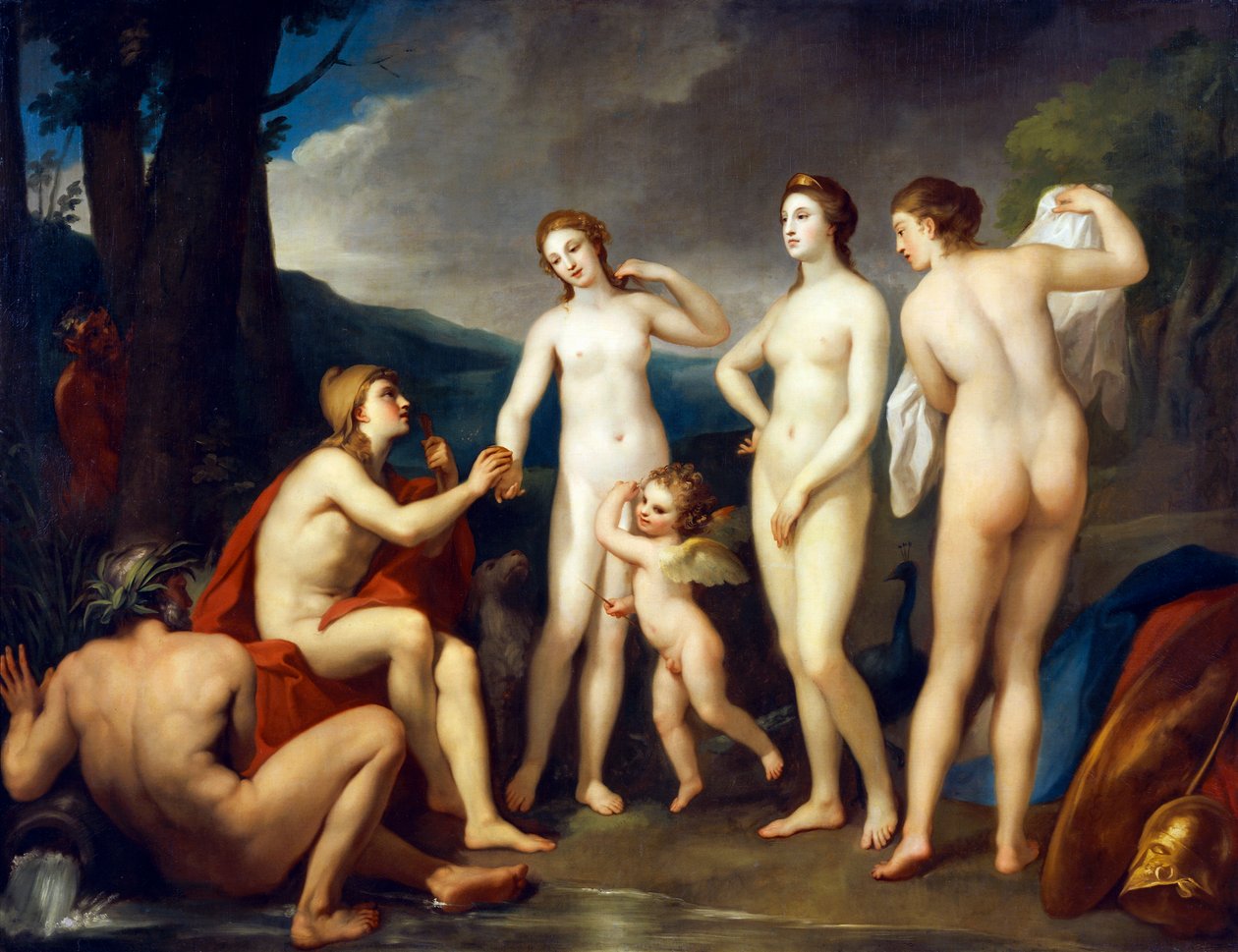 The Judgment of Paris, av Anton Raphael Mengs av Anton Raphael Mengs