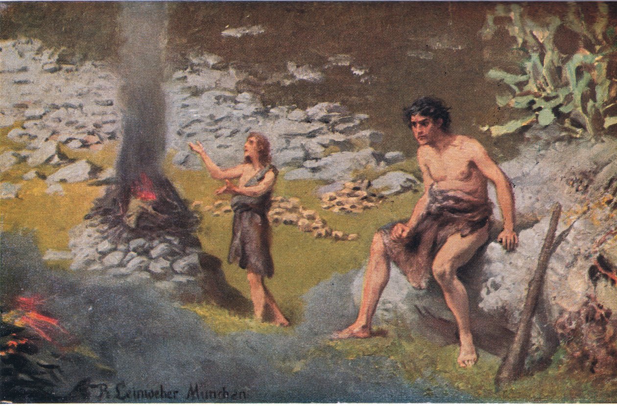 Kain og Abel, fra Hulberts Story of the Bible utgitt av The John Winston Company, 1932 av Anton Robert Leinweber