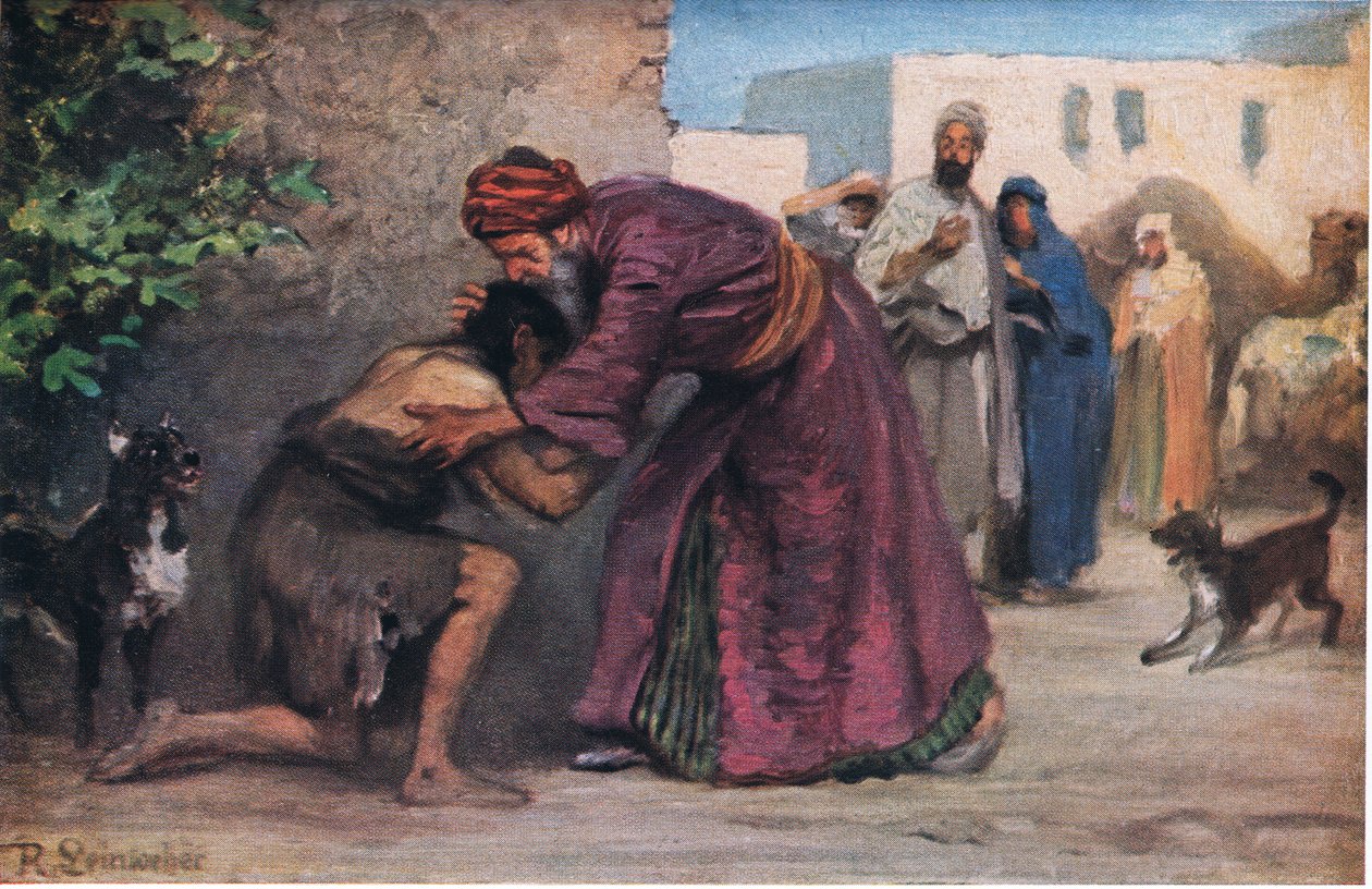 Den fortapte sønn, fra Hulberts Story of the Bible utgitt av The John Winston Company, 1932 av Anton Robert Leinweber
