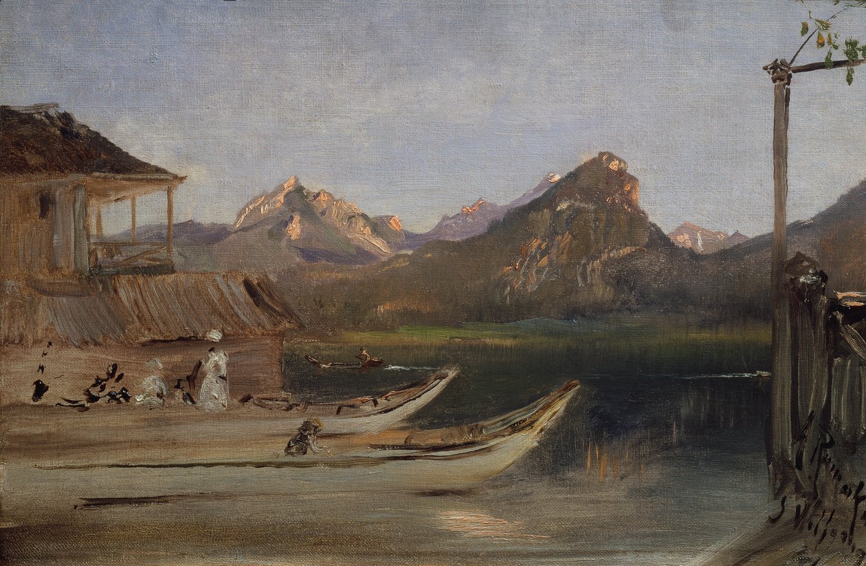 Ved Wolfgangsee av Anton Romako