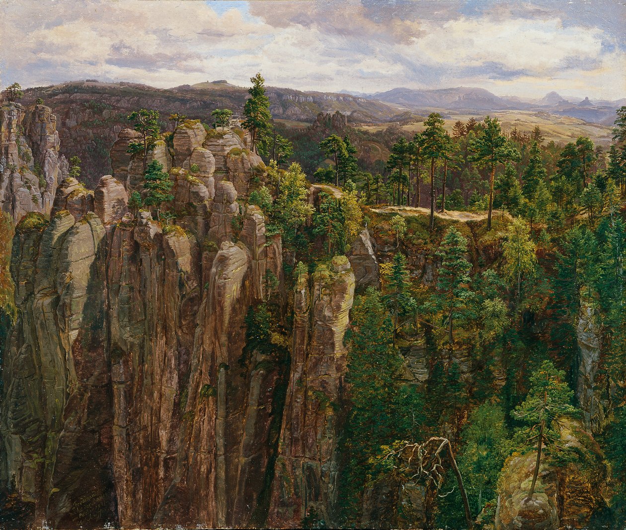 I Elbe Sandstone Mountains av Anton Schiffer