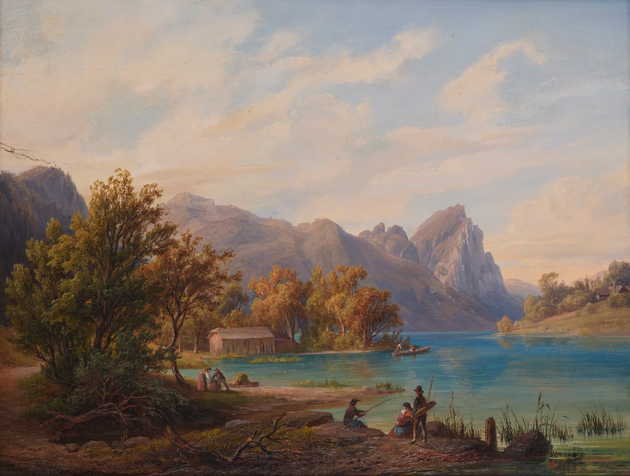 sjølandskap av Anton Schiffer