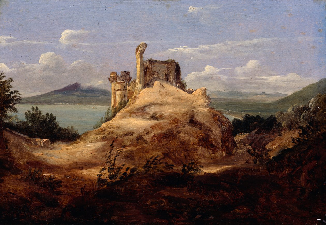Slottet ved Castellammare di Stabia av Anton Sminck Pitloo