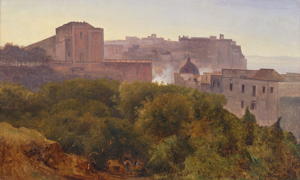 Francavilla Wood in Chiatamone, ca. 1824 (olje på lerret) av Anton Sminck Pitloo