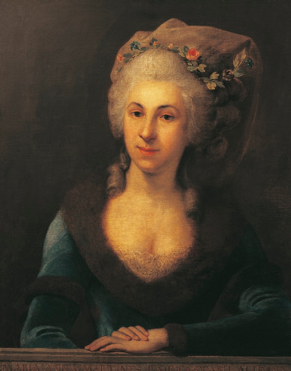 Østerrike, Wien, Portrett av Marianne von Martines sanger og komponist, student av Franz Joseph Haydn av Anton von Maron