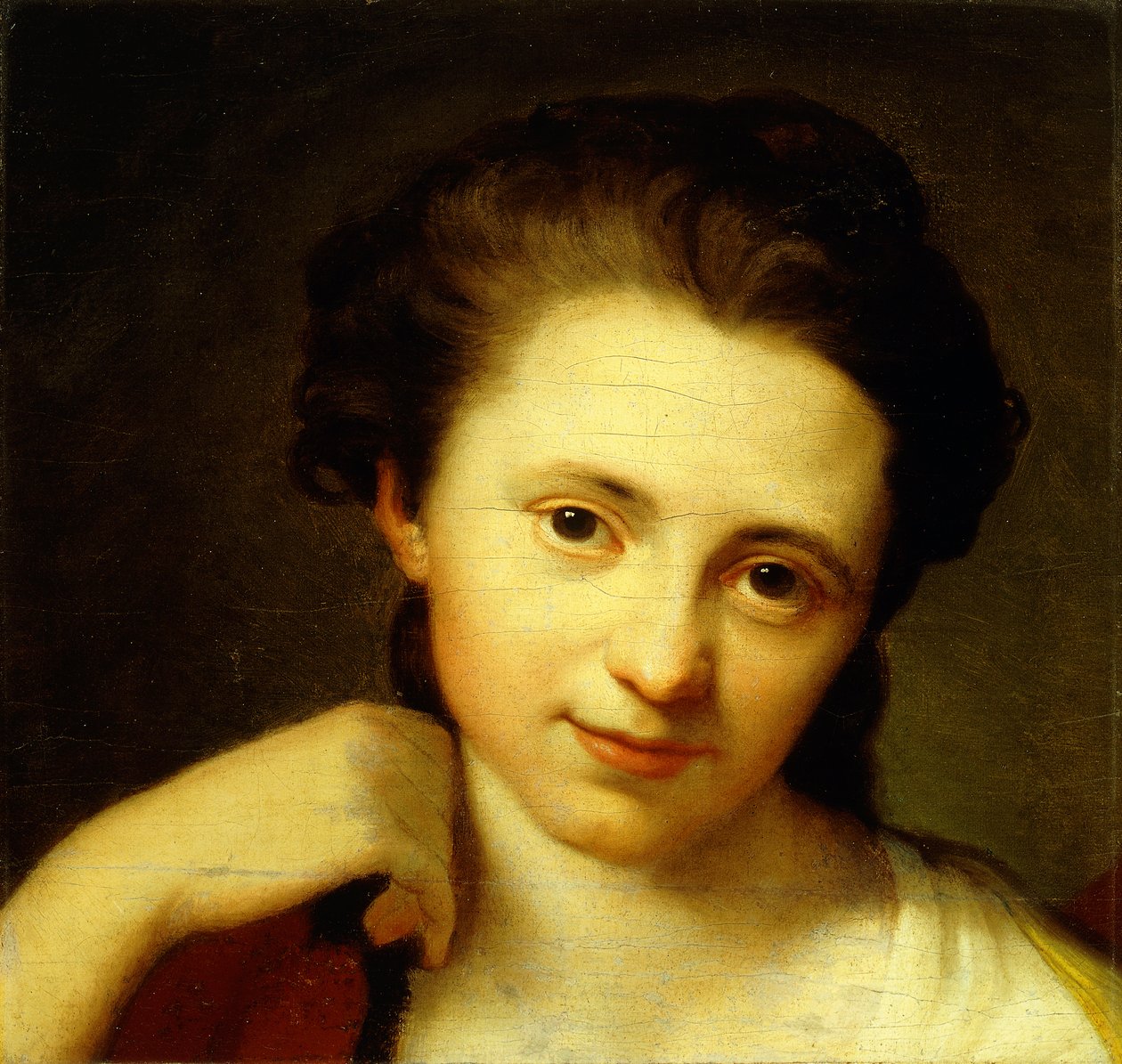 Portrett av Angelica Kauffmann, bystelengde av Anton von Maron
