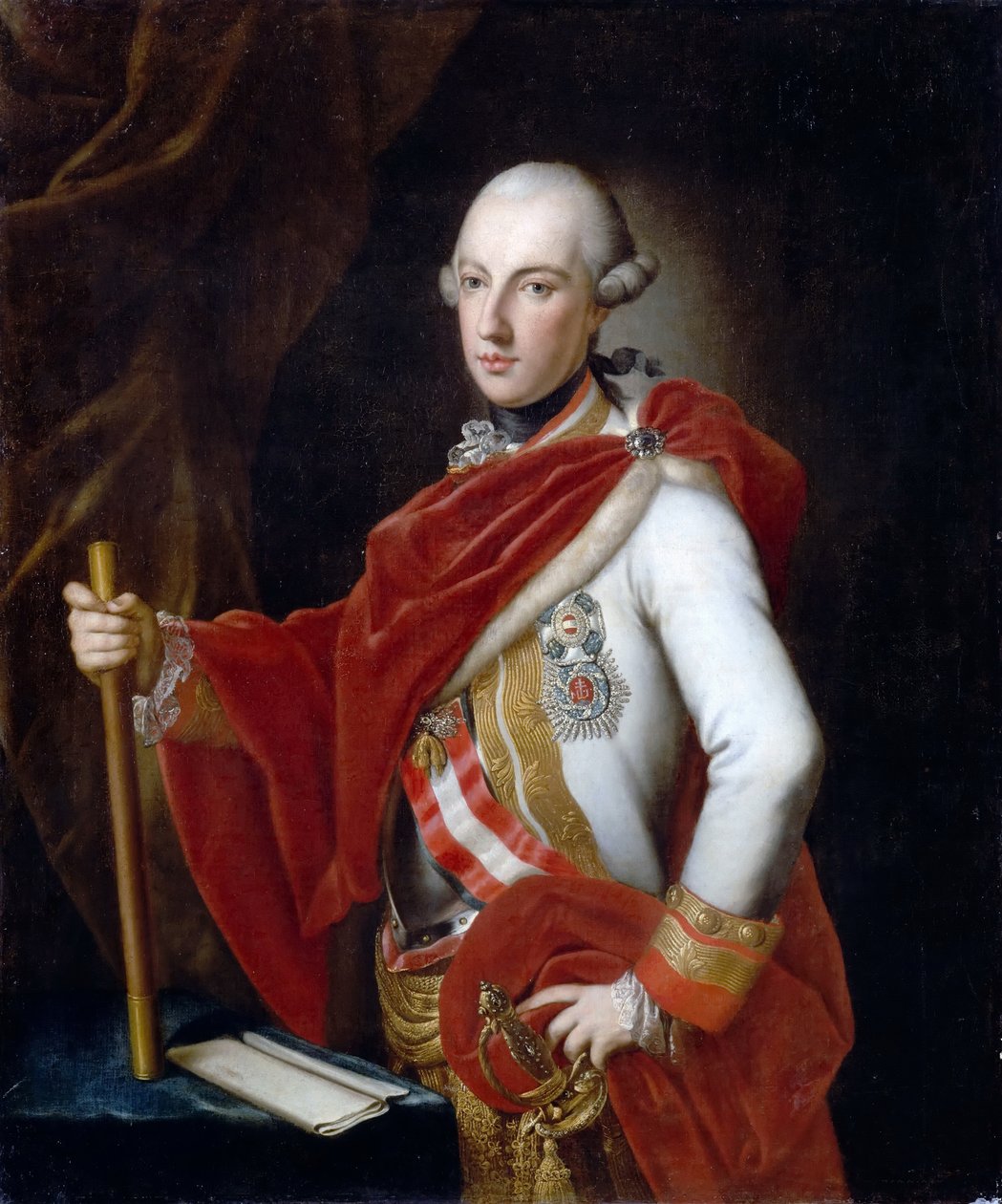 Portrett av keiser Joseph II 1741-1790 av Anton von Maron