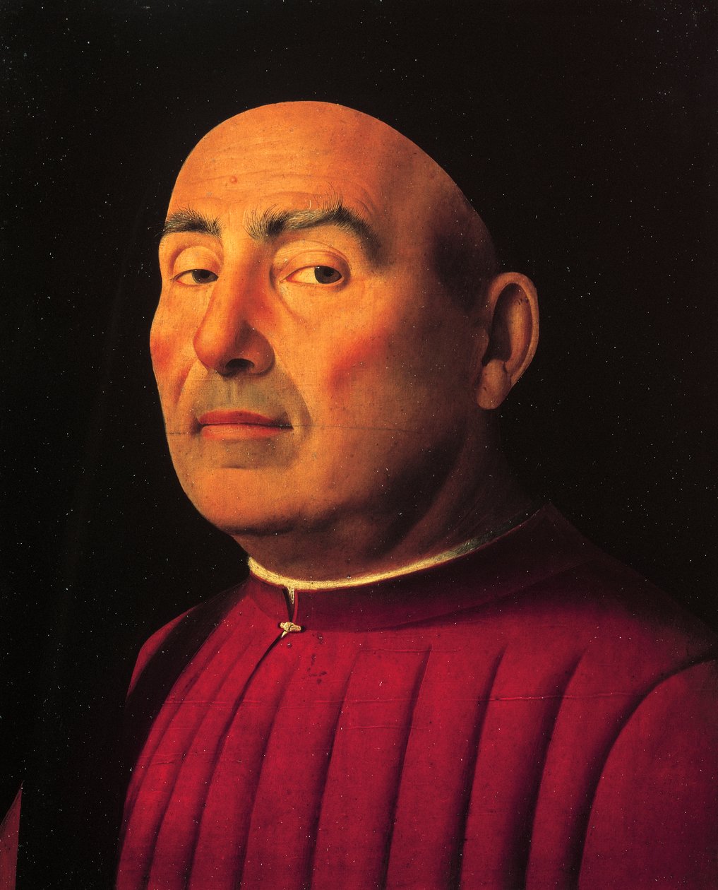 Portrett av en mann eller Trivulzio (olje på tre) av Antonello da Messina