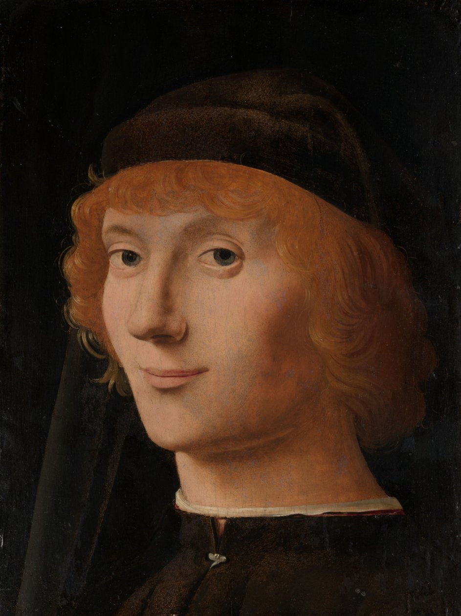 Portrett av en ung mann, ca. 1470 (olje på tre) av Antonello da Messina
