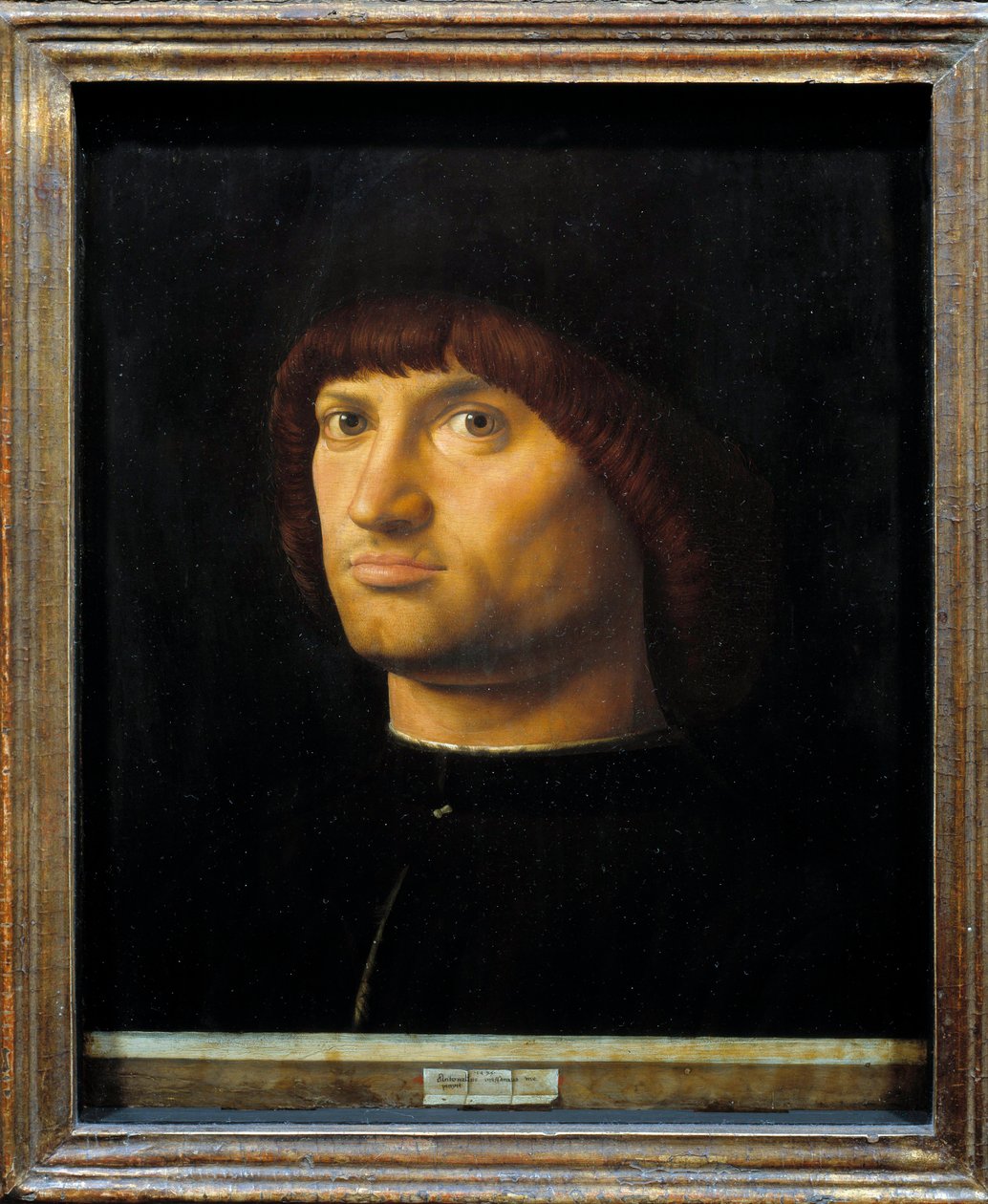 Portrett av en mann kalt Condottiere”””” Maleri av Antonello da Messina av Antonello da Messina