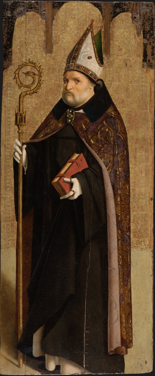 Den hellige Benedikt av Nursia, ca 1470-1475. av Antonello da Messina