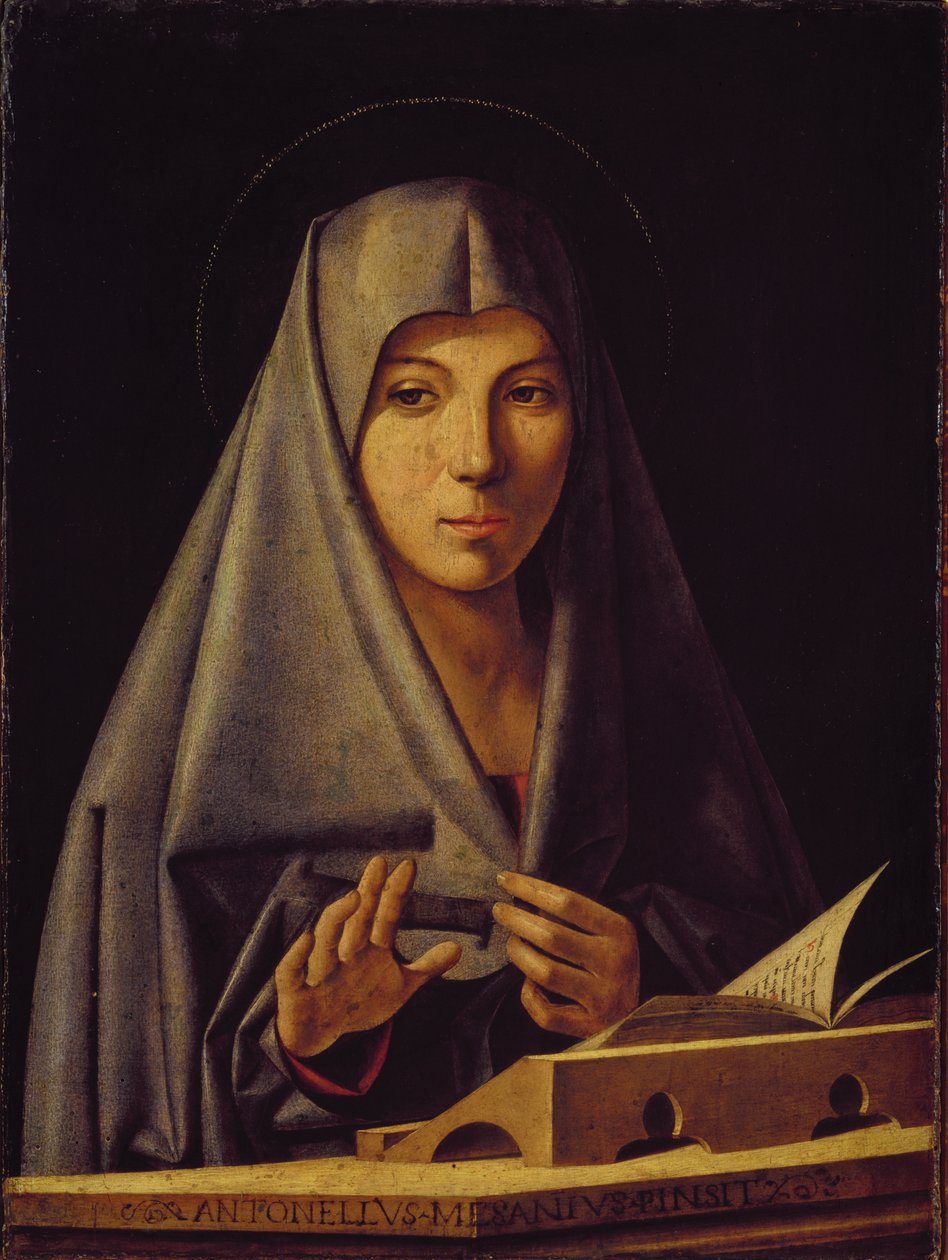 Virgin Annunciate av Antonello da Messina