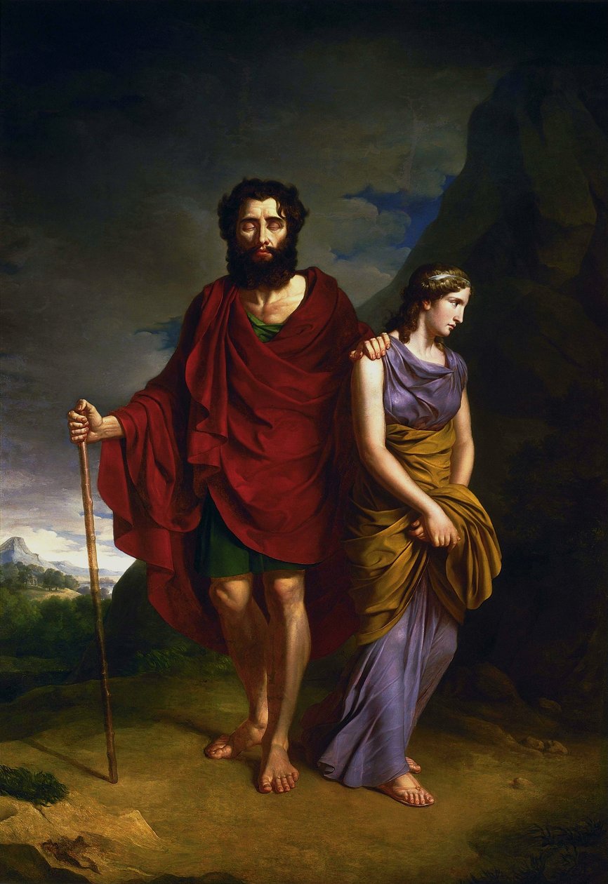 Ødipus og Antigone av Antoni Brodowski