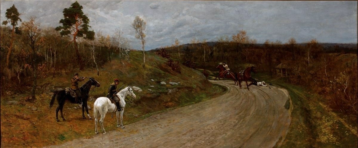 En scene fra opprøret fra 1863. av Maksymiljan Antoni Piotrowski