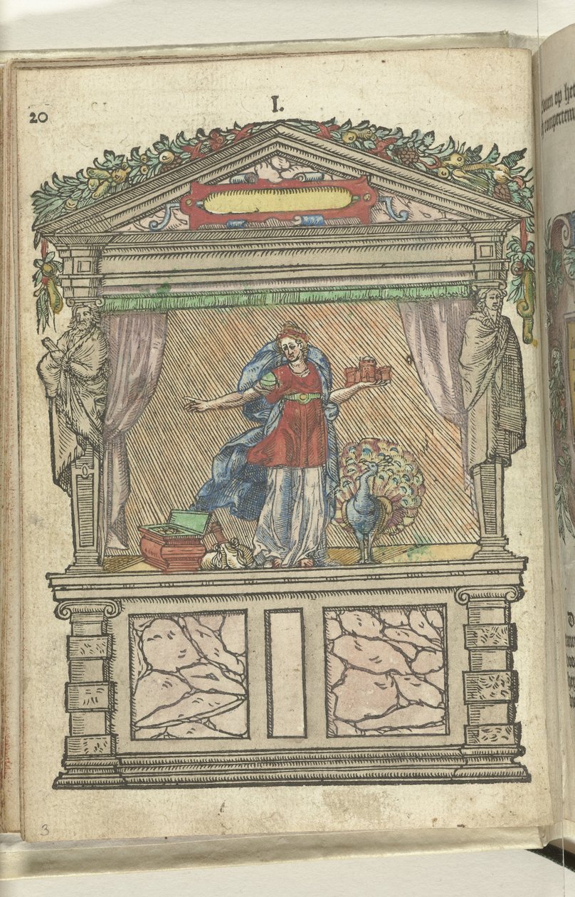 Scene med Juno, 1578 av Antoni van Leest
