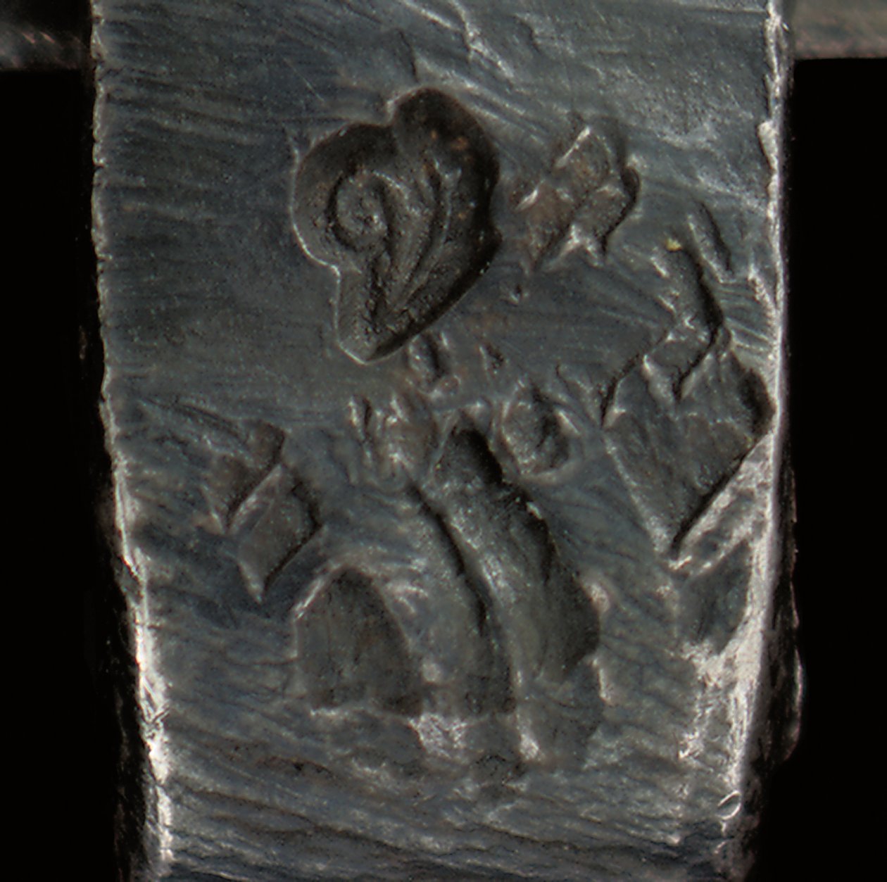 Mikroskop, ca. 1690 (sølv og glass) (se også 1121456-60) av Antoni van Leeuwenhoek