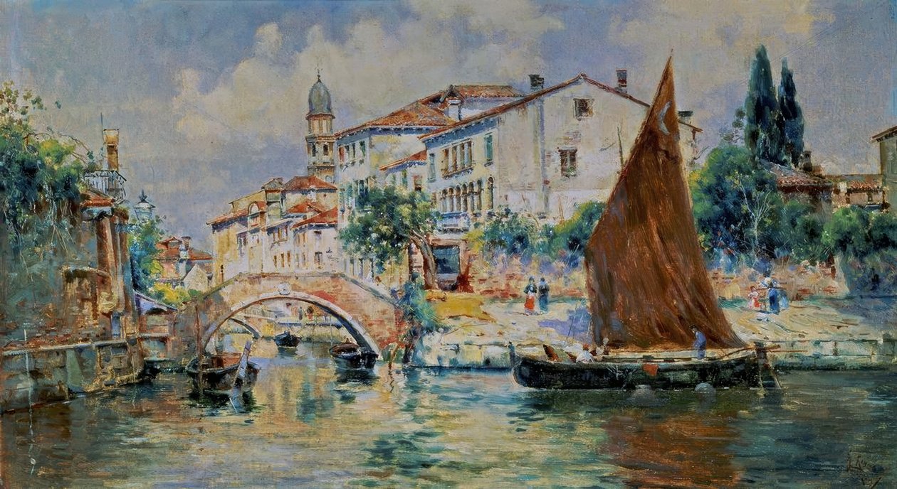 Utsikt over Venezia av Antonia Maria de Reyna Manescau