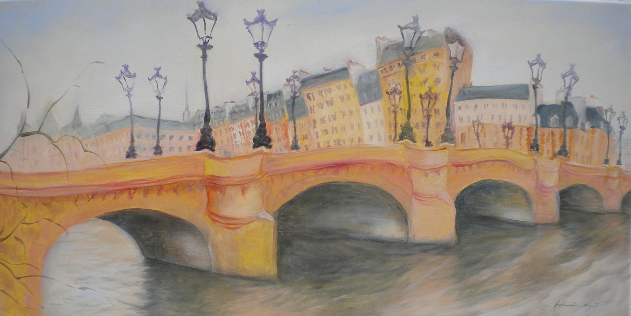 Pont Neuf og Ile de la Cite, 2010 av Antonia Myatt