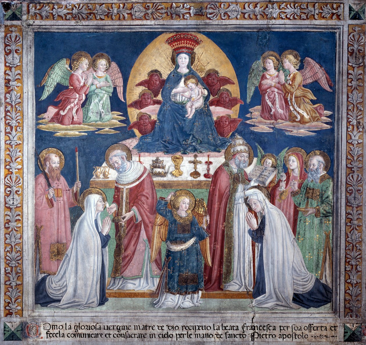 Livet til St. Francesca Romana: Juledag av Antoniazzo Romano