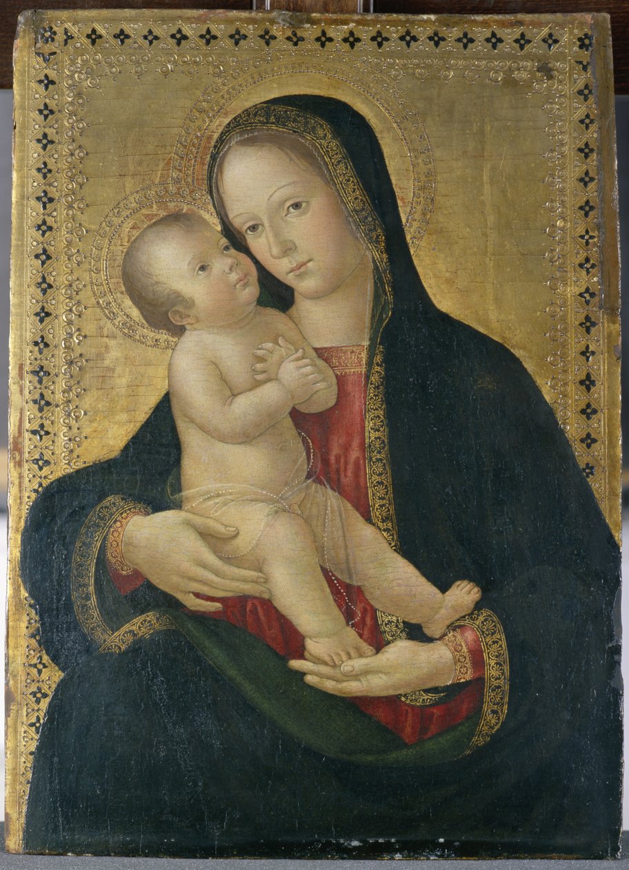 Madonna og barn, ca. 1480-85 (tempera på poppeltre) av Antoniazzo Romano