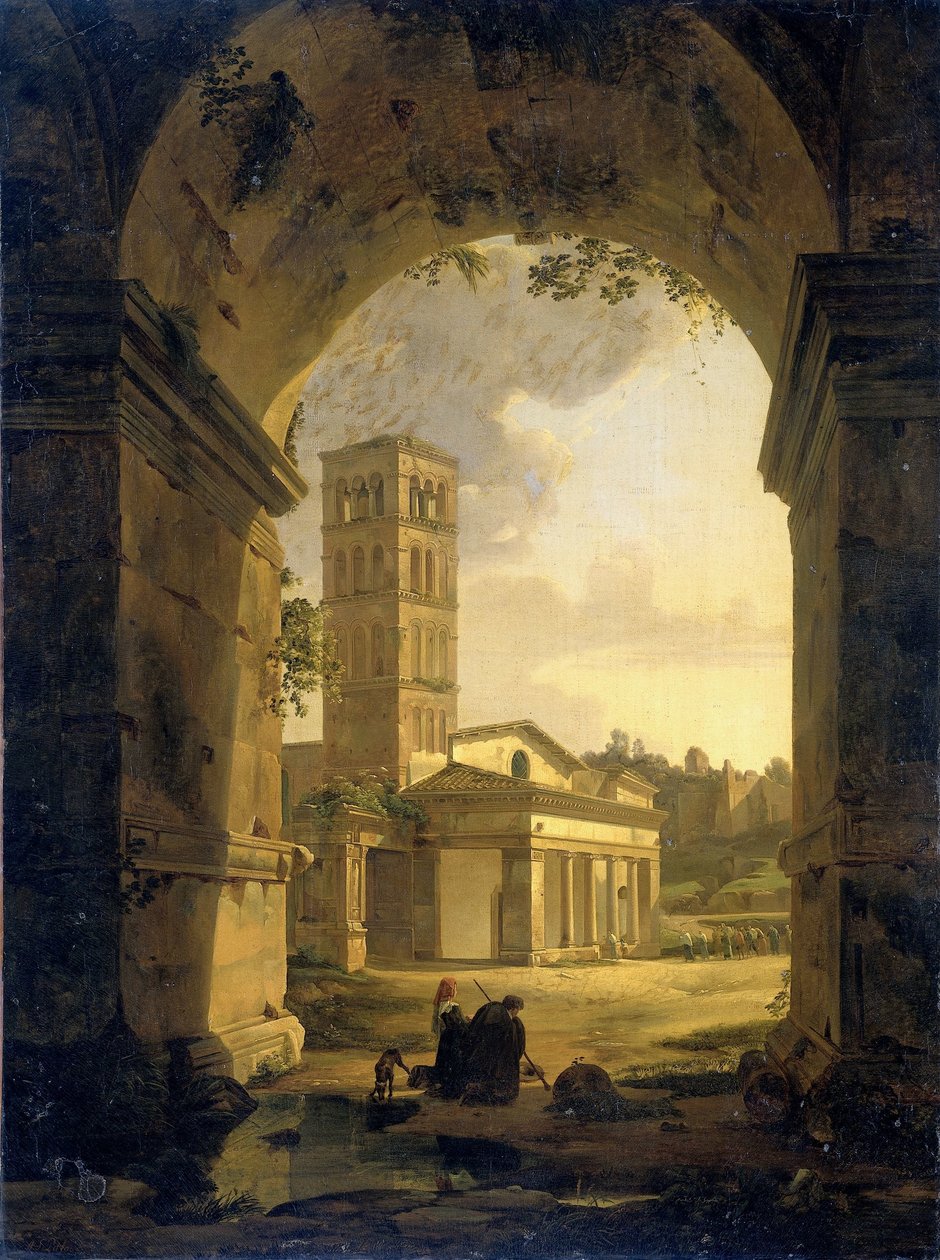 San Giorgio i Velabro i Roma av Antonie Sminck Pitloo
