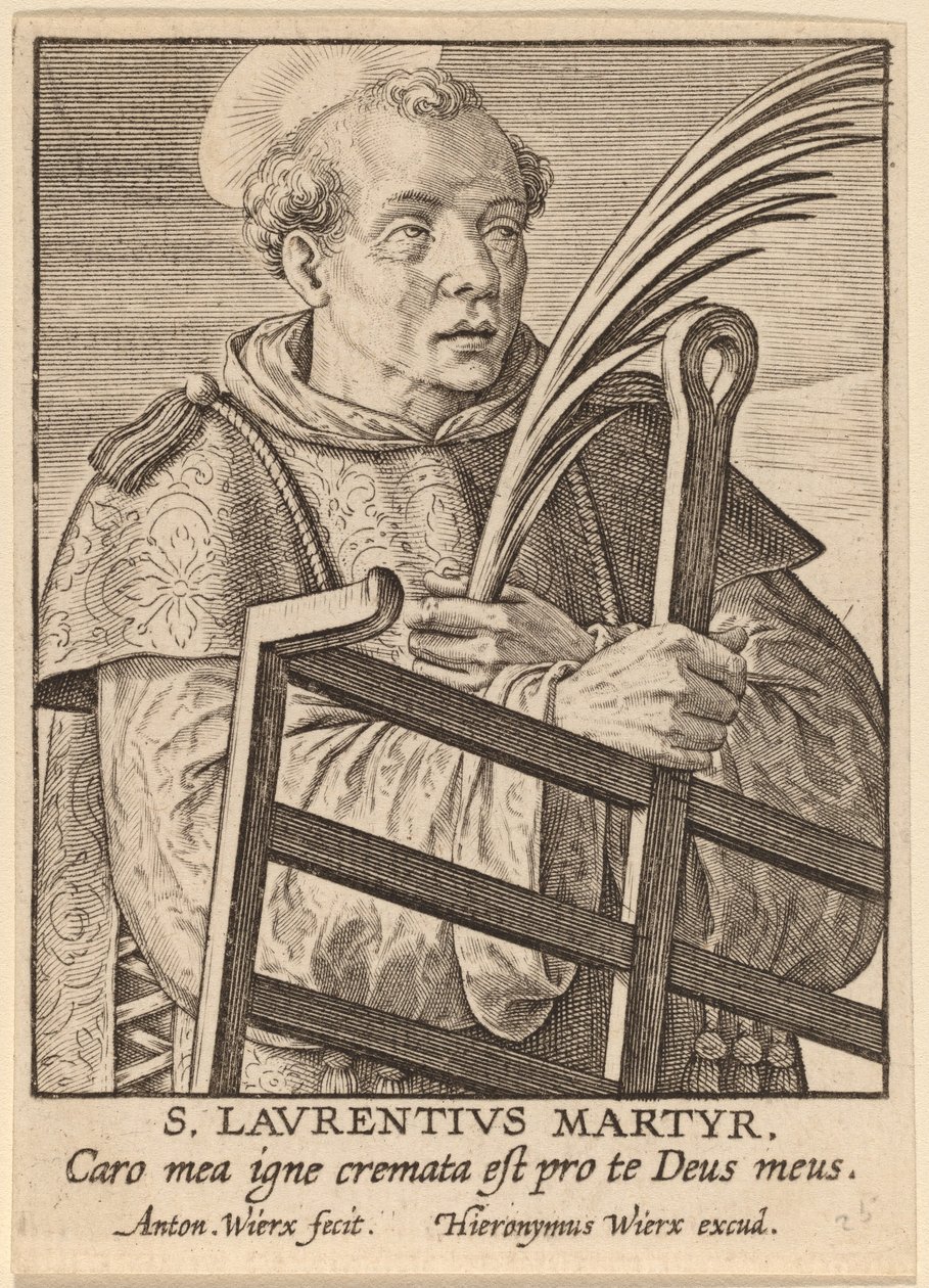 St. Lawrence Martyr av Antonie Wierix