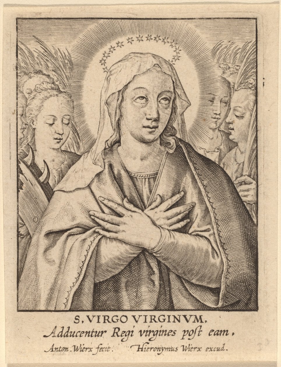 St. Virgin of Virgins av Antonie Wierix