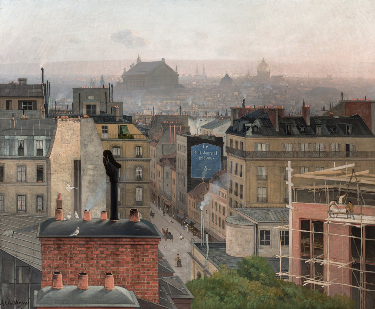 Paris sett fra Montmartre, 1887 av Antonin Chittussi