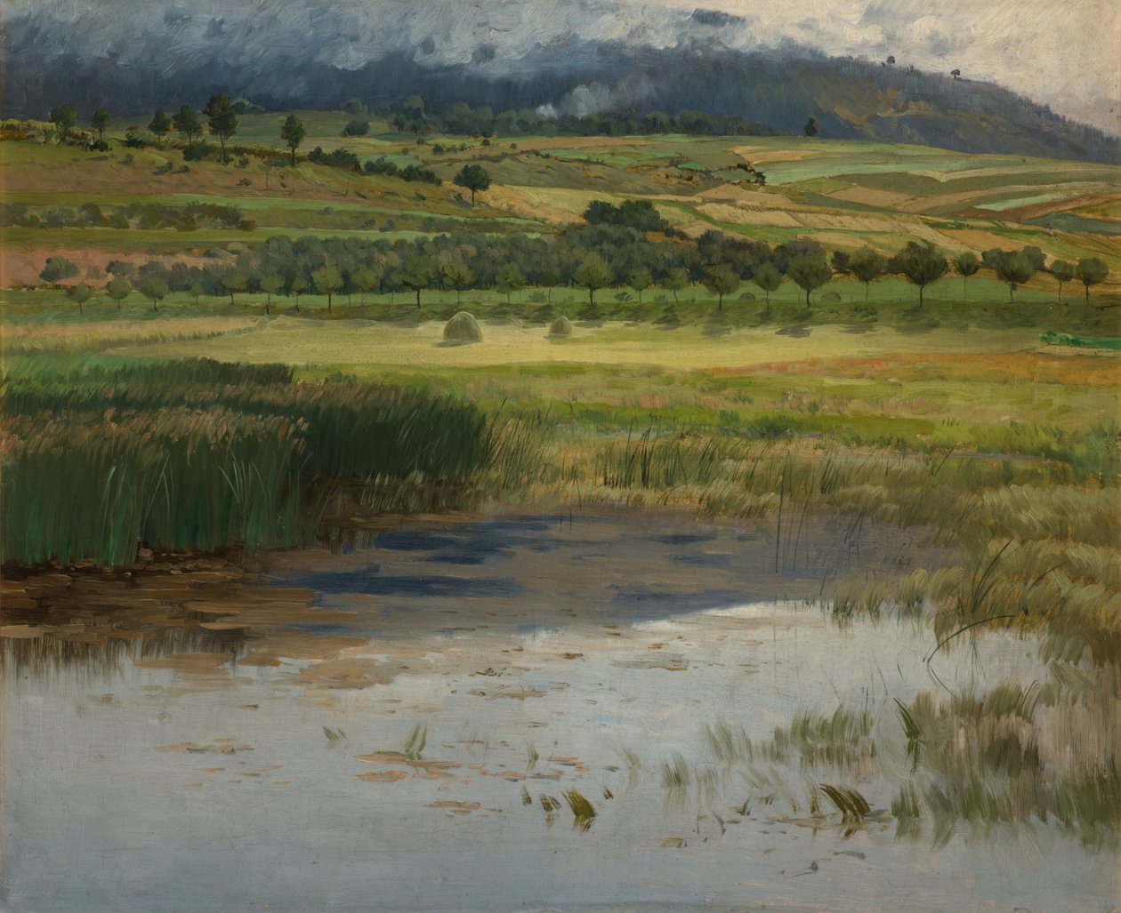 Den druknede" dammen, 1887 av Antonin Chittussi