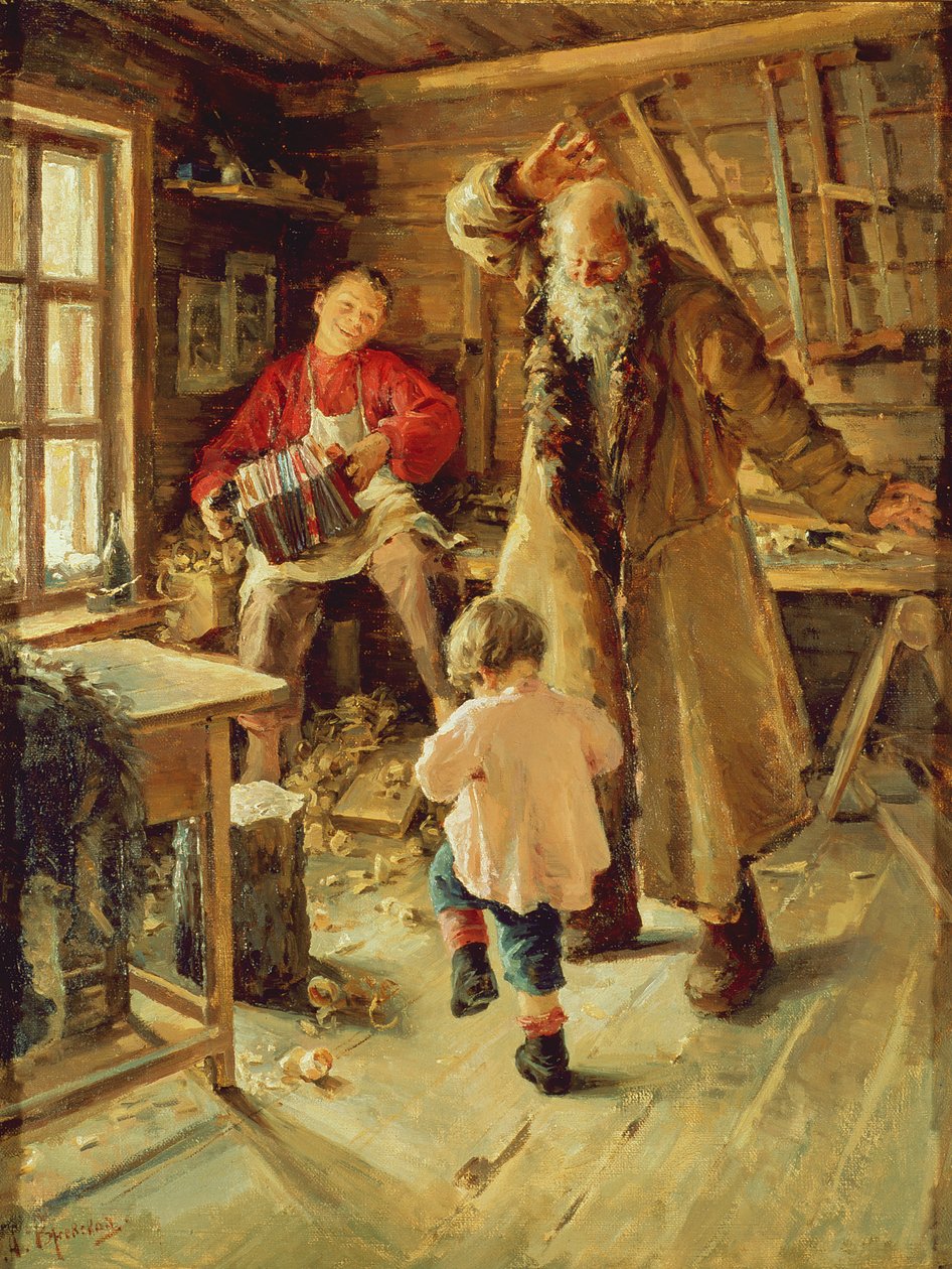 Et lystig øyeblikk, 1897 av Antonina Leonardov Rzhevskaya