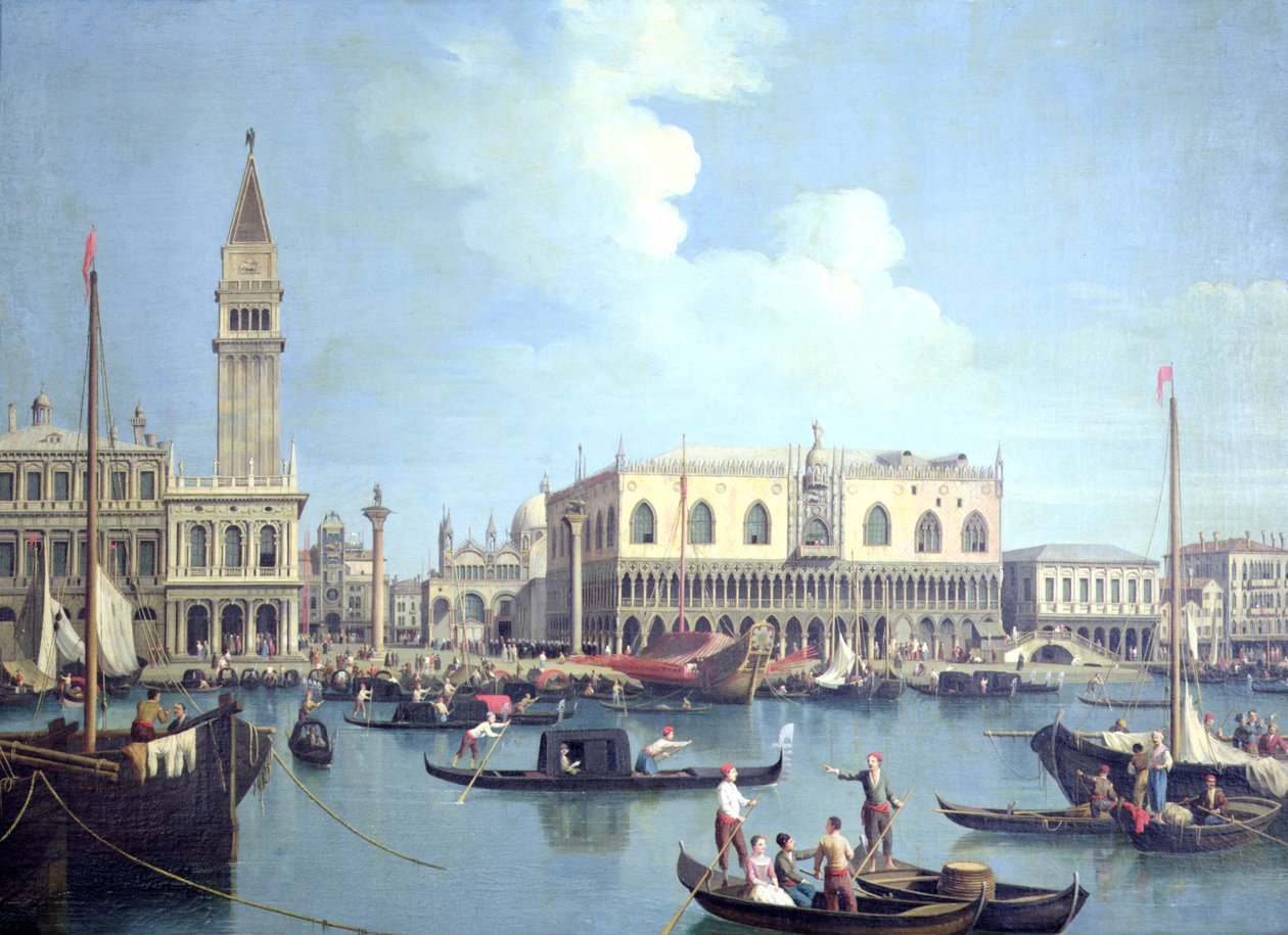 Utsikt over Canal Grande av Giovanni Antonio Canal