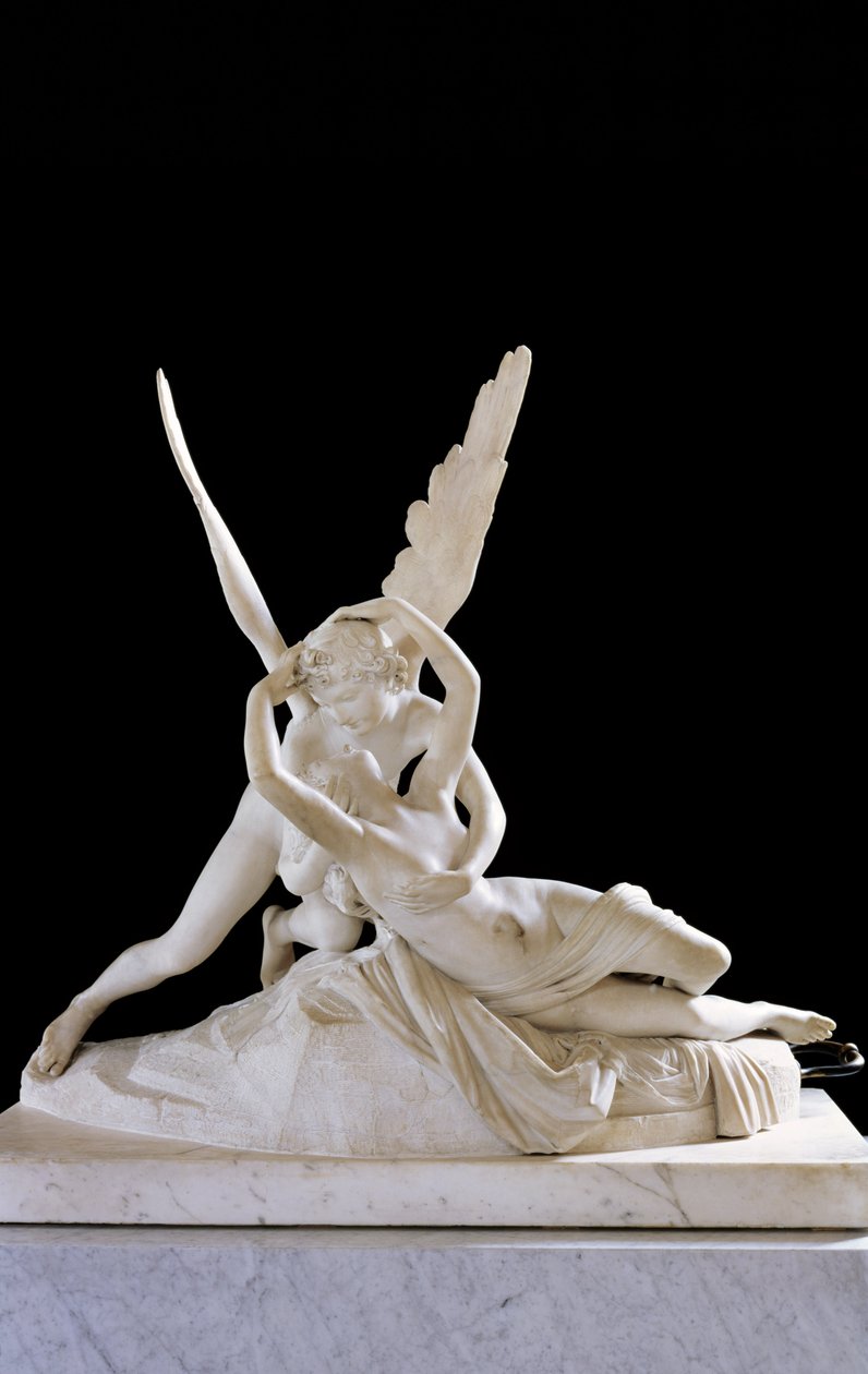 Psyche Revived by the Kiss of Cupid 1787 (marmor) (for detaljer se 27638) (se også 154097) av Antonio Canova