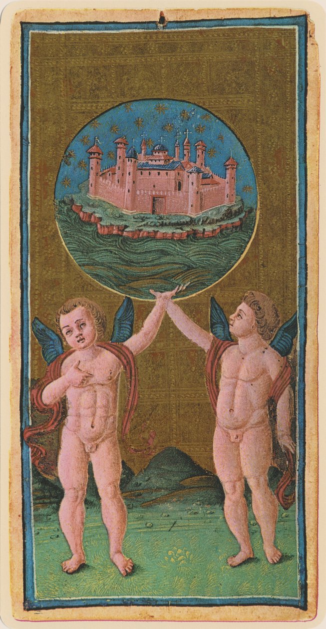 The World, faksimile av et tarotkort fra 