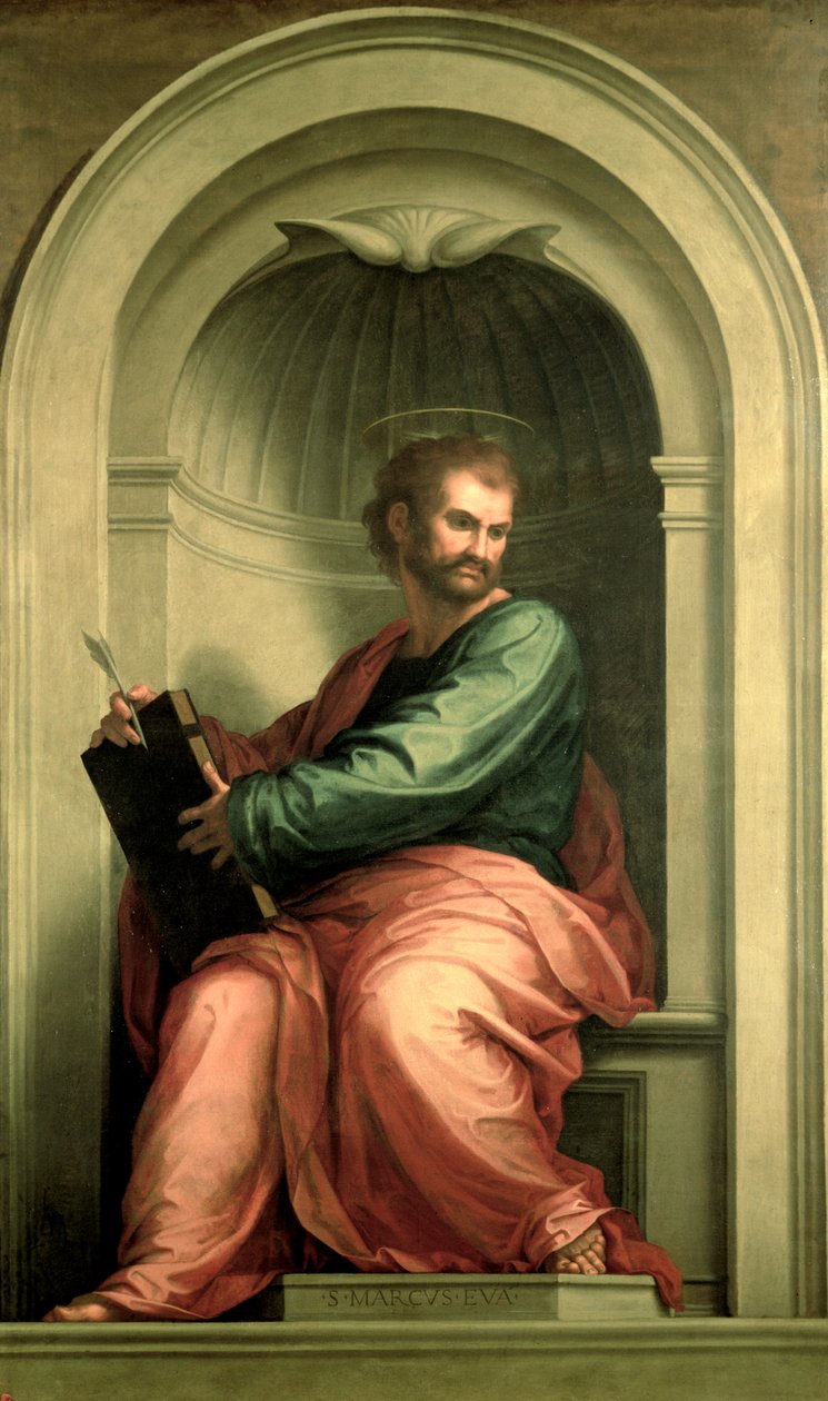 St. Mark the Evangelist (kopi av et maleri av Fra Bartolommeo) av Antonio Domenico Gabbiani